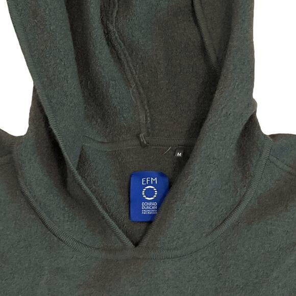 EFM-ENGINEERED FOR MOTION Converge Green Hooded Wool Pullover Sweater - Picture 6 of 11